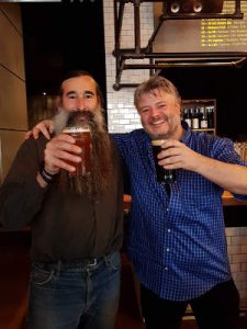 Bruno Blais et Jean-François Gaudreault, propriétaires du pub à bières l'Air du temps